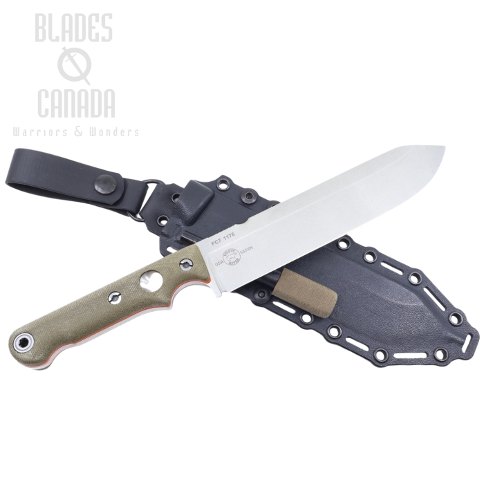 White River Firecraft FC7 Fixed Blade Knife, S35VN, Micarta, Kydex Sheath